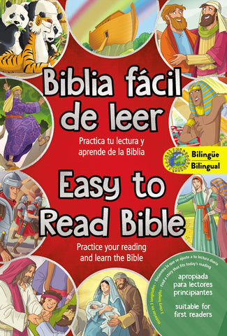 Easy to Read Bible (Bilingual) / La Biblia Fácil de Leer (Bilingüe): Practice Your Reading and Learn the Bible