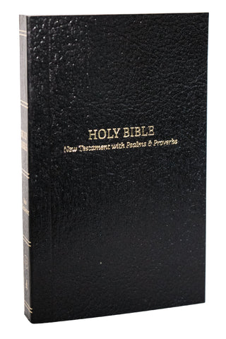 KJV Holy Bible: Pocket New Testament with Psalms and Proverbs, Black Softcover, Red Letter, Comfort Print: King James Version