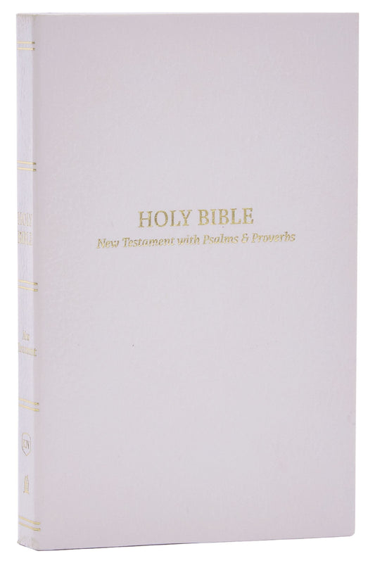 KJV Holy Bible: Pocket New Testament with Psalms and Proverbs, White Softcover, Red Letter, Comfort Print: King James Version