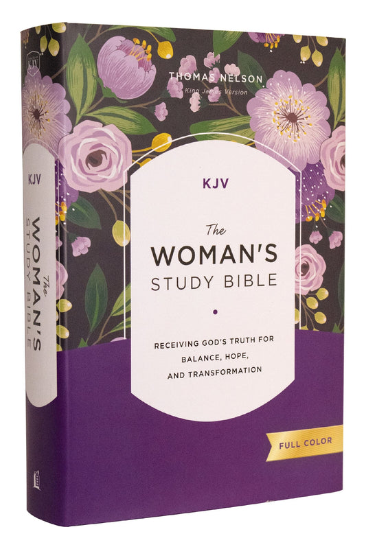 Kjv, the Woman's Study Bible, Hardcover, Red Letter, Full-Color Edition, Comfort Print: Receiving God's Truth for Balance, Hope, and Transformation