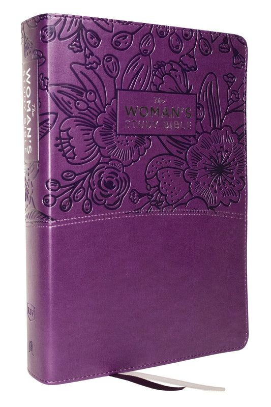 Kjv, the Woman's Study Bible, Purple Leathersoft, Red Letter, Full-Color Edition, Comfort Print: Receiving God's Truth for Balance, Hope, and Transfor