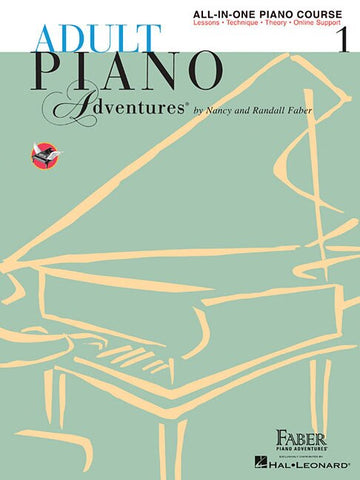 Adult Piano Adventures All-In-One Piano Course Book 1 (Book/Online Audio) - Faber, Nancy (Spiral)