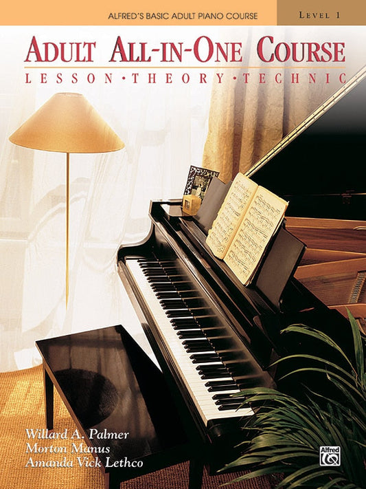 Alfred's Basic Adult All-In-One Course, Bk 1: Lesson * Theory * Technic, Comb Bound Book - Palmer, Willard A. (Paperback)-Music/Songbooks-9780882848181-BookBizCanada