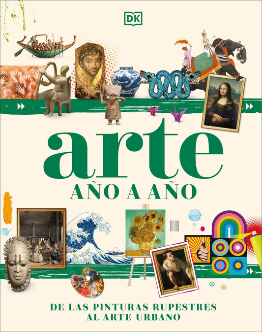 Arte Año a Año (Art Year by Year): de Las Pinturas Rupestres Al Arte Urbano - Dk (Hardcover)-Children's Books/Ages 9-12 Nonfiction-9780744089257-BookBizCanada