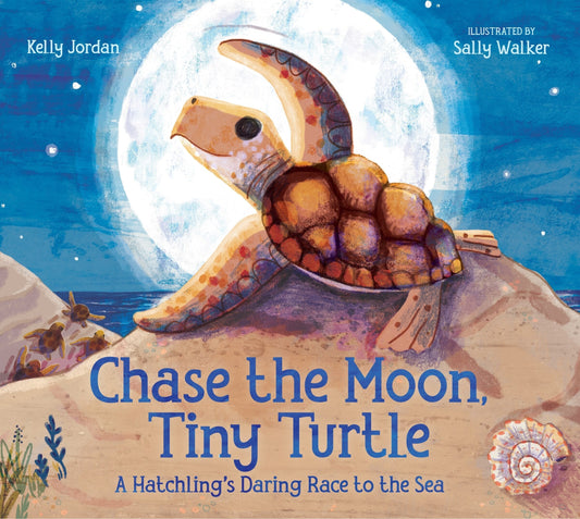 Chase the Moon, Tiny Turtle: A Hatchling's Daring Race to the Sea - Jordan, Kelly (Hardcover)-Children's Books/Ages 4-8 Nonfiction-9781645671527-BookBizCanada