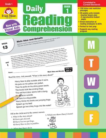 Daily Reading Comprehension, Grade 1 Teacher Edition - Evan-Moor Corporation (Paperback)