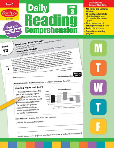 Daily Reading Comprehension, Grade 3 Teacher Edition - Evan-Moor Corporation (Paperback)