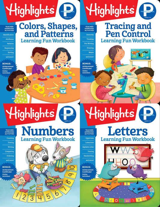 Highlights Preschool Learning Workbook Pack - Highlights Learning (Paperback)-Children's Books/Ages 4-8 Nonfiction-9781644721094-BookBizCanada