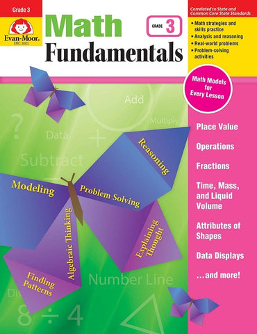 Math Fundamentals, Grade 3 Teacher Resource - Evan-Moor Corporation (Paperback)