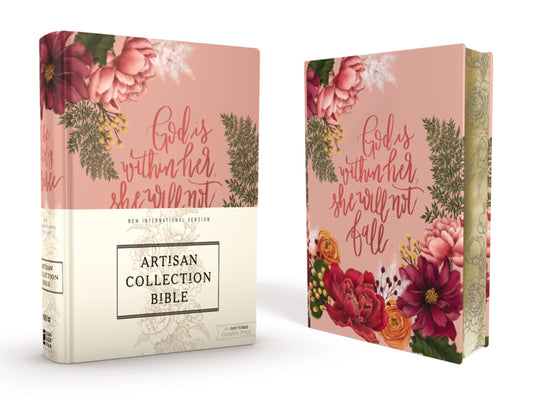 Niv, Artisan Collection Bible, Cloth Over Board, Pink Floral, Designed Edges Under Gilding, Red Letter Edition, Comfort Print - Zondervan (Hardcover)-Young Adult Misc. Nonfiction-9780310453338-BookBizCanada