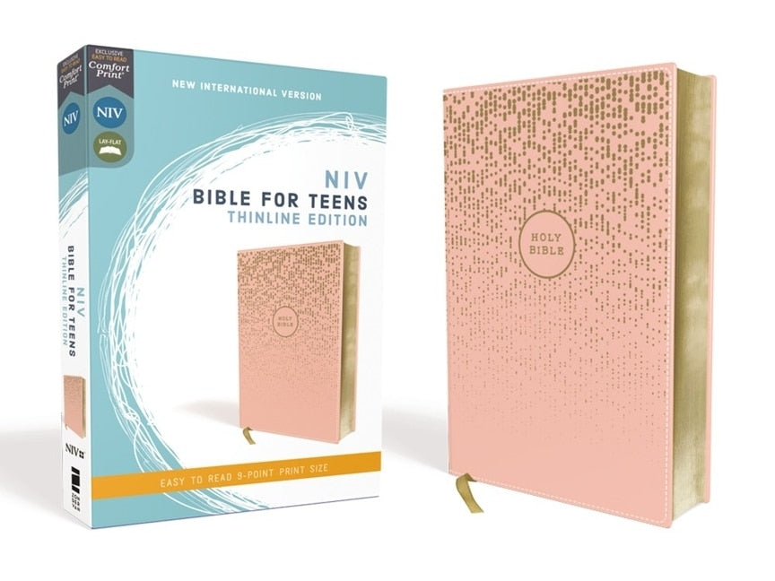 Niv, Bible for Teens, Thinline Edition, Leathersoft, Pink, Red Letter Edition, Comfort Print-Young Adult Religion-9780310455066-BookBizCanada