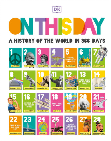 On This Day: A History of the World in 366 Days - Dk (Hardcover)