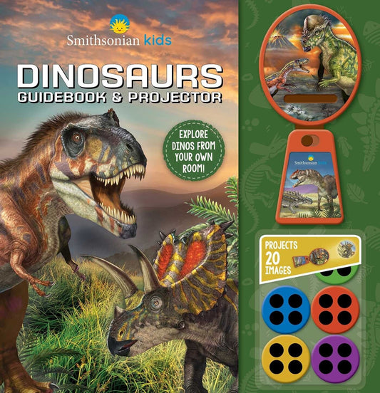 Smithsonian Kids Dinosaur Guidebook & Projector - Editors of Silver Dolphin Books (Hardcover)-Children's Books/Ages 4-8 Nonfiction-9781667204581-BookBizCanada