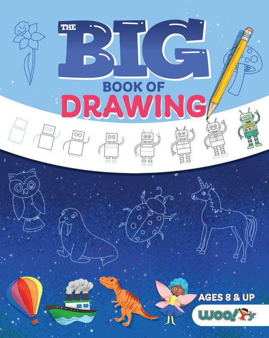 The Big Book of Drawing: Over 500 Drawing Challenges for Kids and Fun Things to Doodle (How to Draw for Kids, Children's Drawing Book) - Woo! Jr. Kids Activities (Paperback)-Children's Books/Ages 9-12 Nonfiction-9781642506723-BookBizCanada