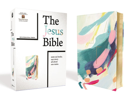 The Jesus Bible, NIV Edition, Leathersoft, Multi-Color/Teal, Comfort Print-Bibles-9780310454465-BookBizCanada